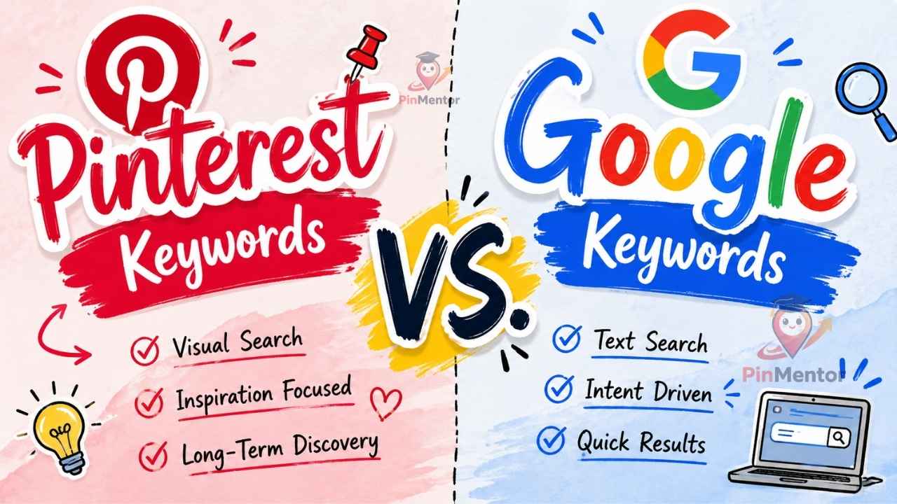 Pinterest Keywords vs. Google Keywords: The Real Difference